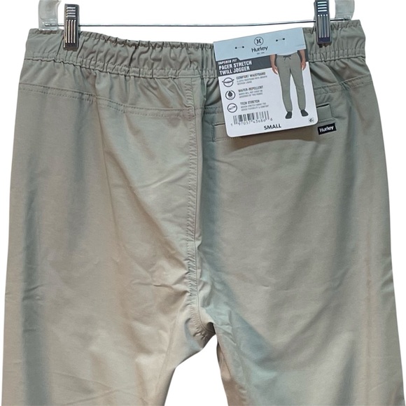 Hurley Men’s Pacer Stretch Twill Jogger Pants Light Grey Size Small NWT - Picture 5 of 16